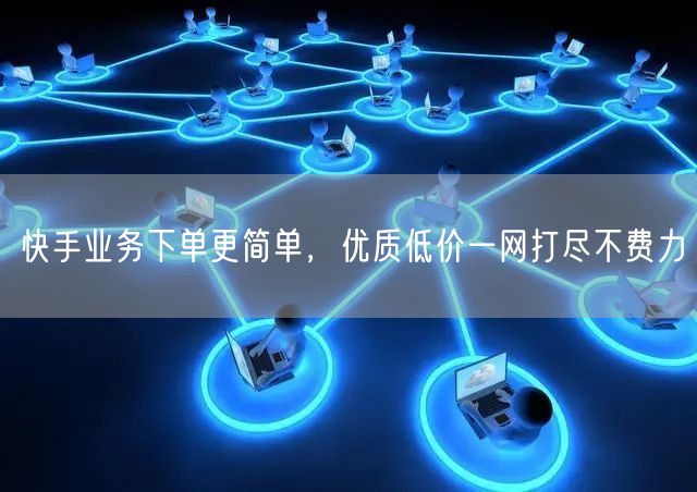 快手业务下单更简单，优质低价一网打尽不费力