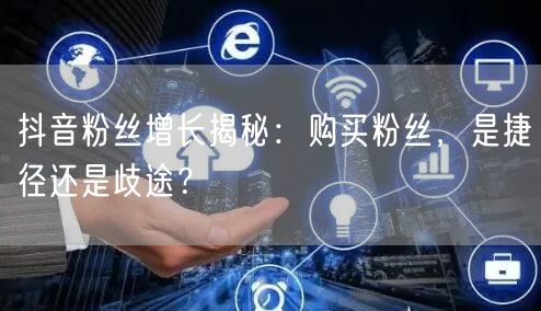 抖音粉丝增长揭秘：购买粉丝，是捷径还是歧途？