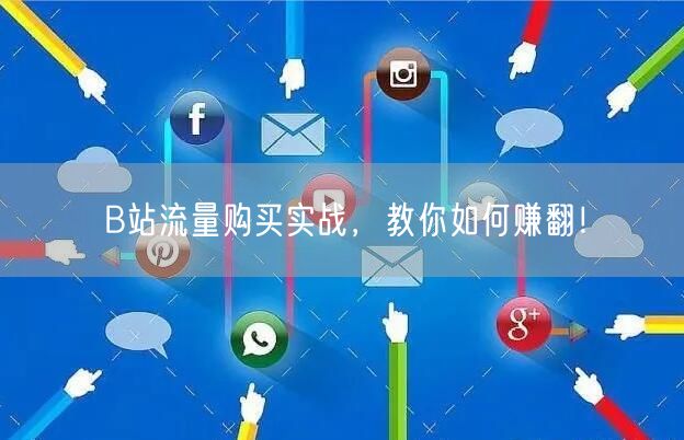 B站流量购买实战，教你如何赚翻！